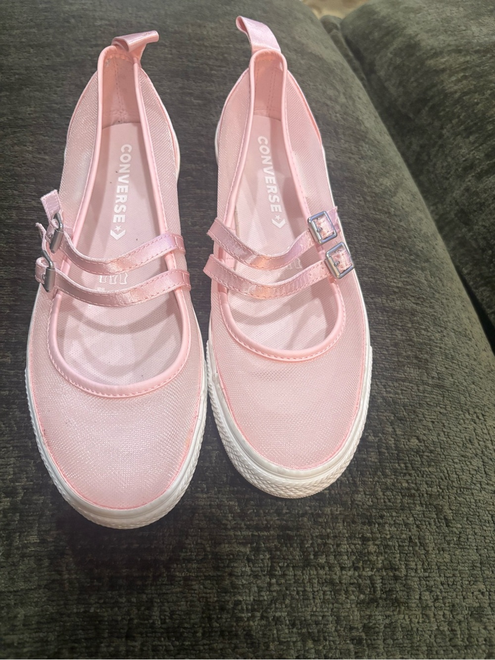 SIZE 10 WOMENS - Chuck Taylor Dainty Mary Jane Mesh Pink Frosting A17482F NWOT